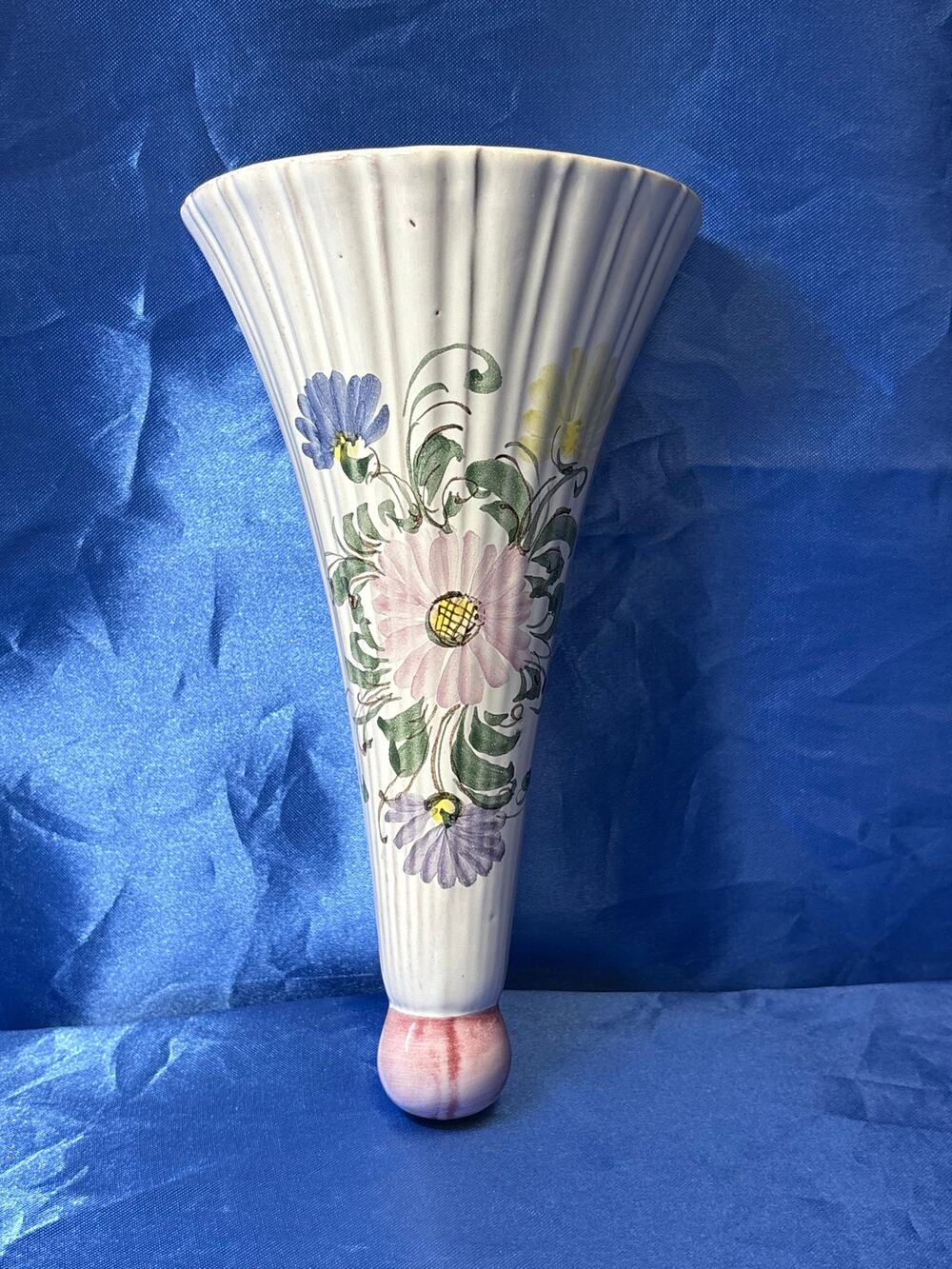 Vintage Hedebo Keramik Danish Pottery Wall Pocket Planter